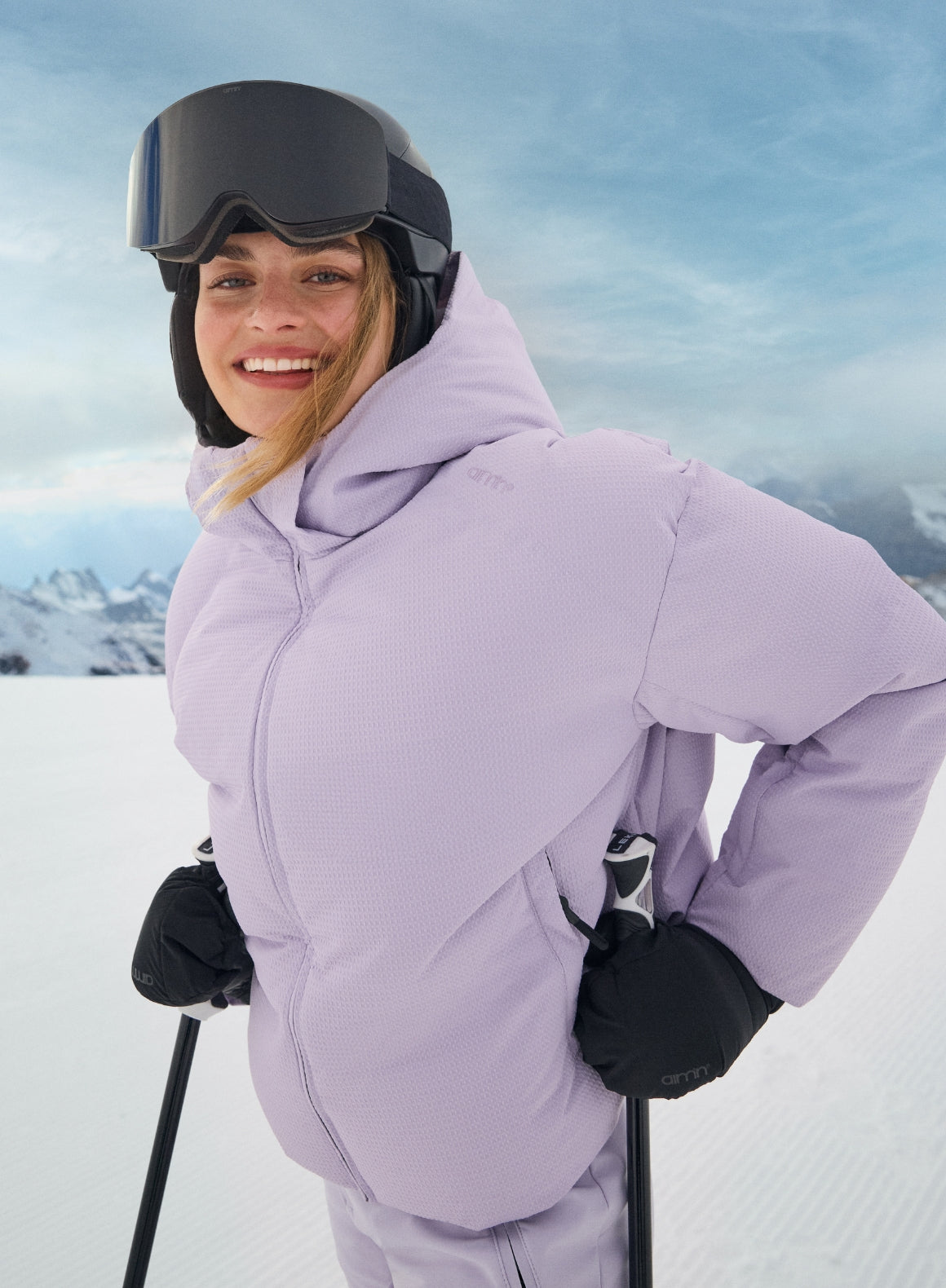 Pale Lavender Cortina Puffer Jacket